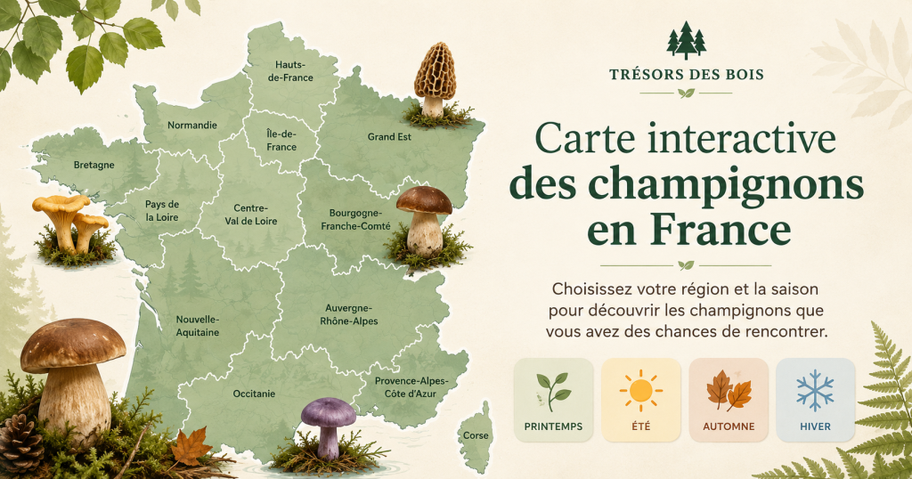 carte de france des champignons